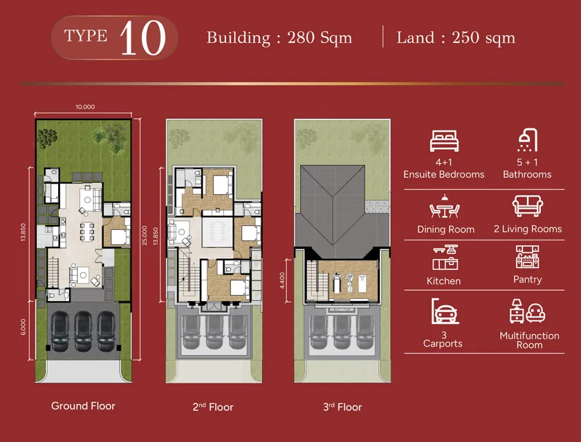 Burgundy Tipe 10 2